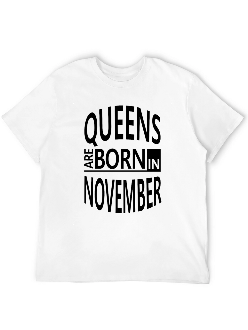 Queens Born in November Black T-Shirt