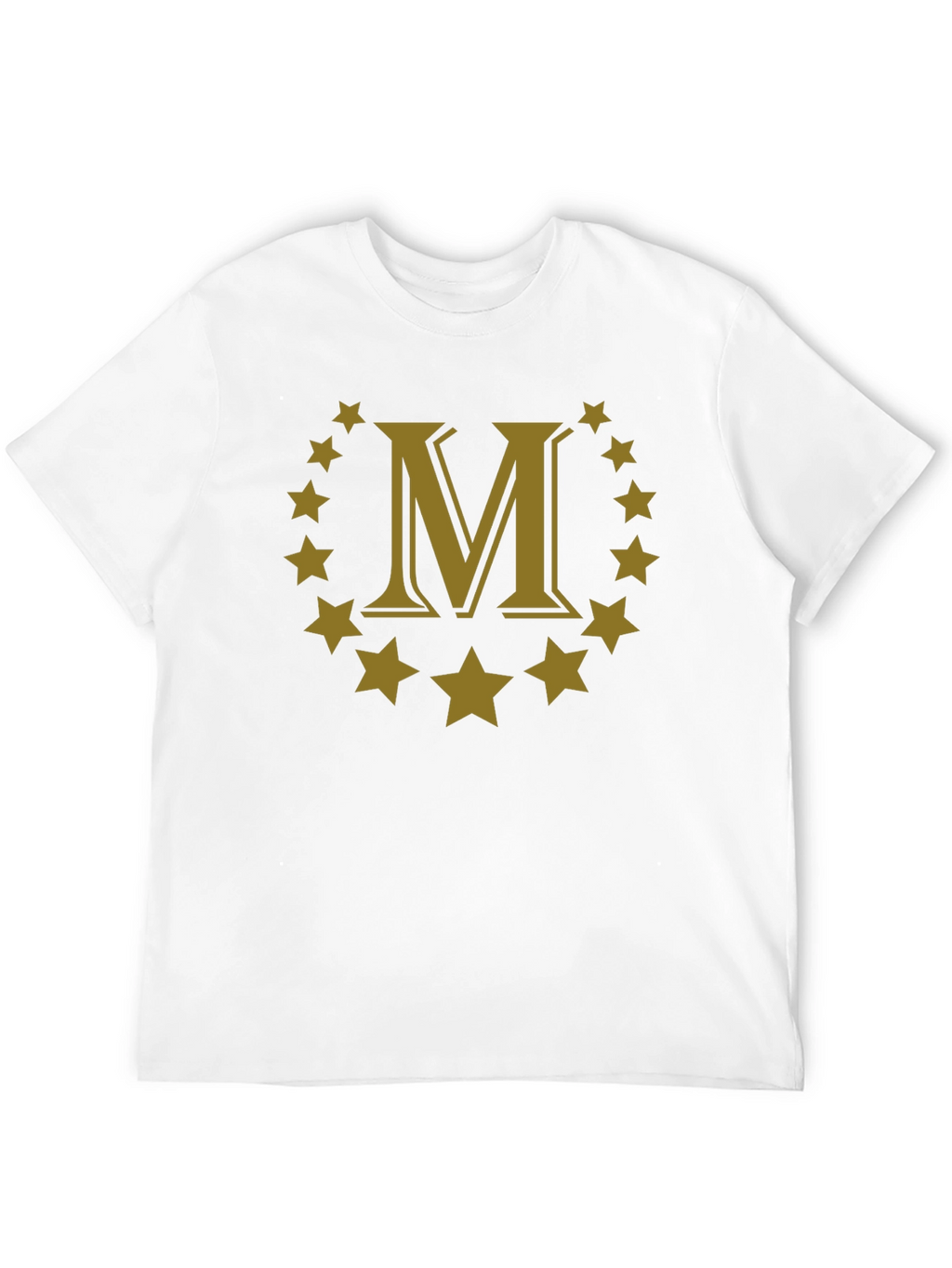 Letter M Star Circle Graphic Tee