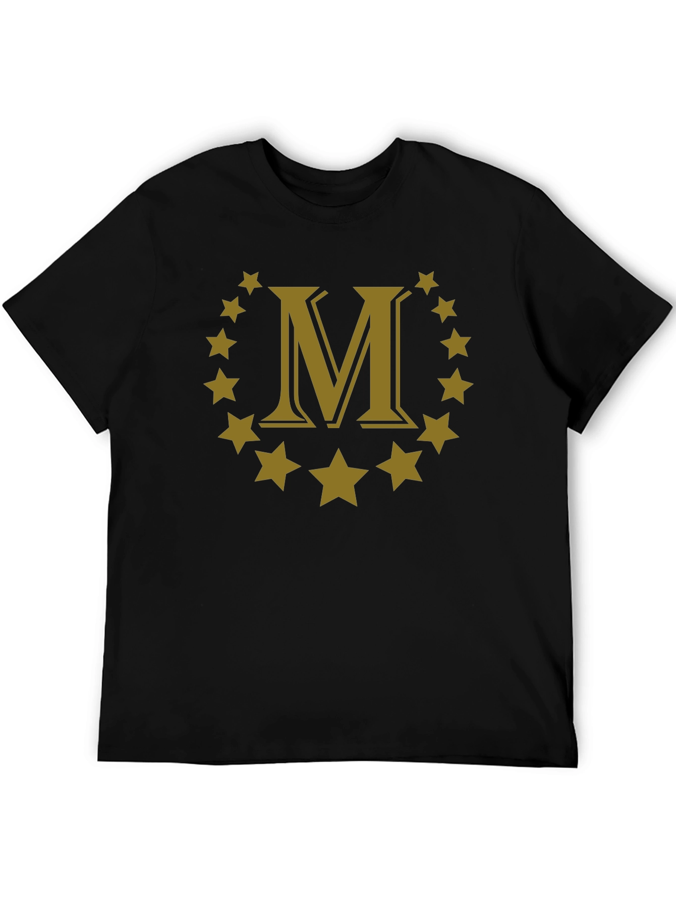Letter M Star Circle Graphic Tee