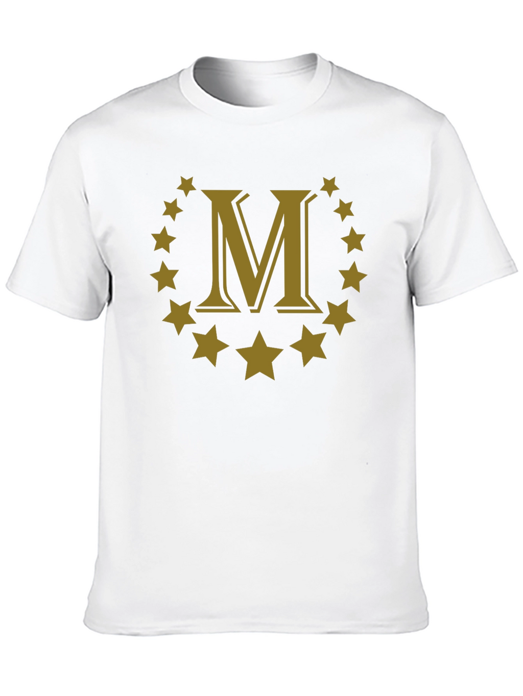 Letter M Star Circle Graphic Tee