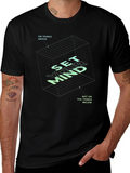 Set Your Mind Black Graphic T-Shirt