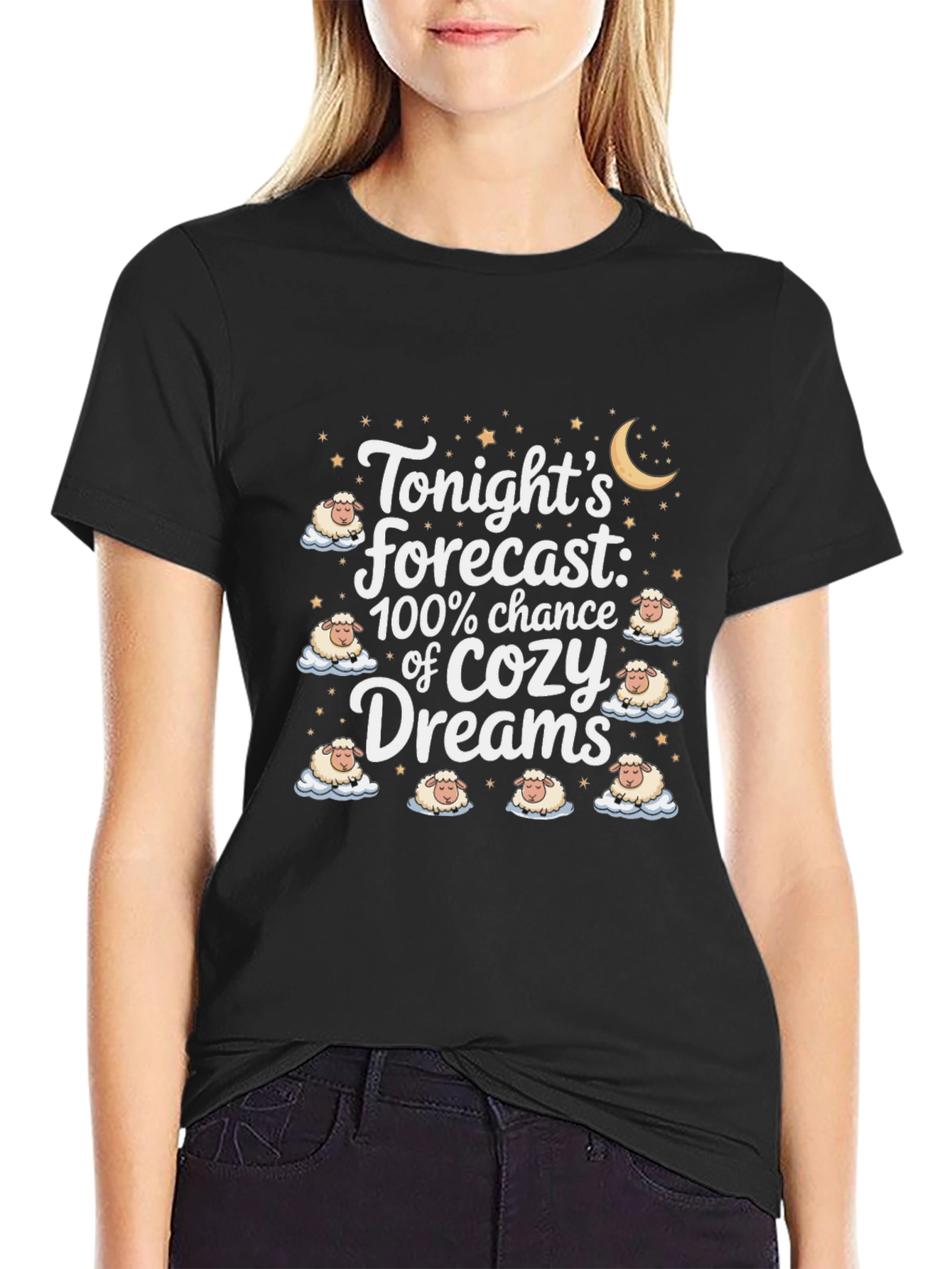 Cozy Dreams Forecast T-Shirt - Soft Cotton Sleep Shirt