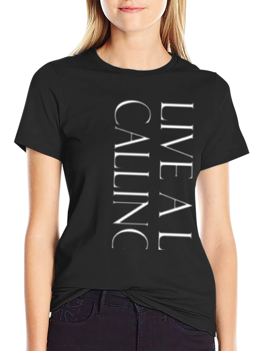 Live A Calling Graphic Tee - Black