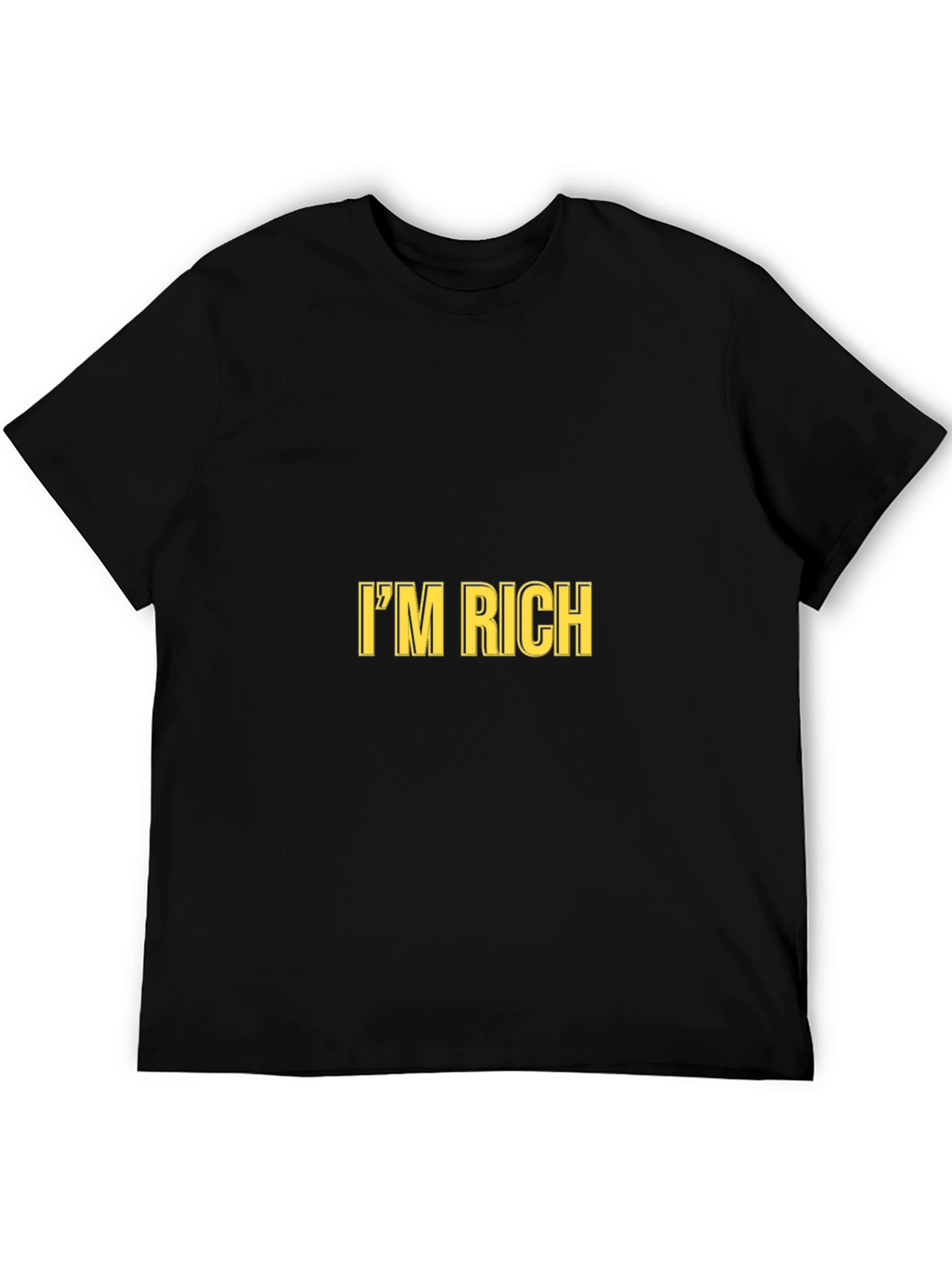 Im Rich Black Graphic Tee