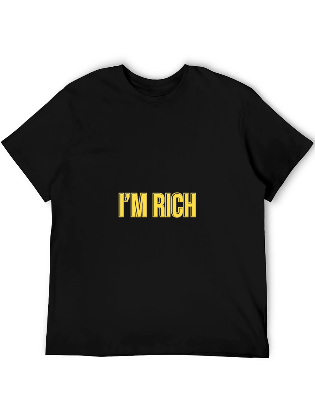Im Rich Black Graphic Tee
