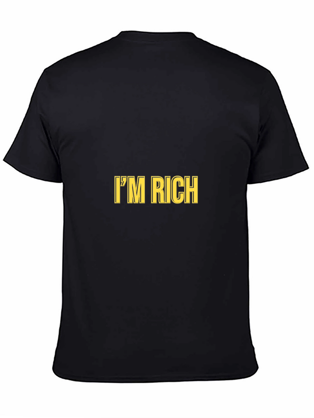 Im Rich Black Graphic Tee