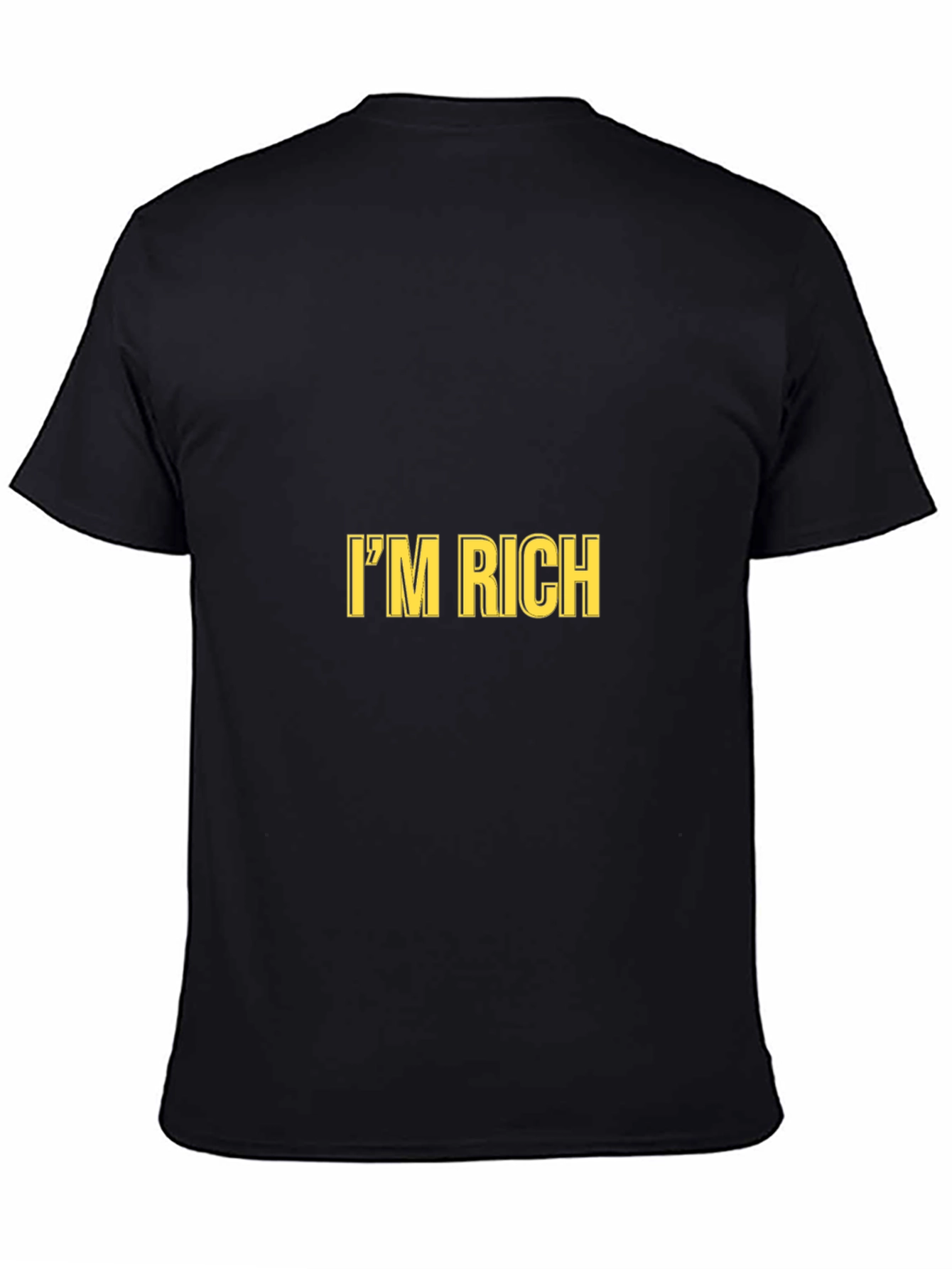 Im Rich Black Graphic Tee