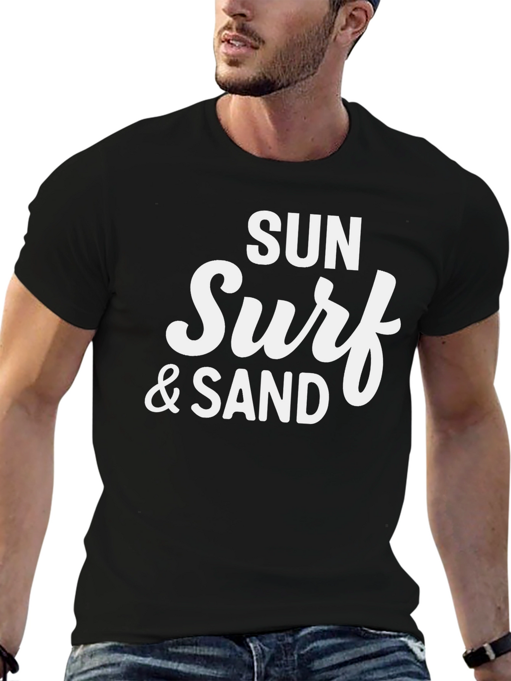 Sun Surf & Sand Graphic Tee - Beach Vibes