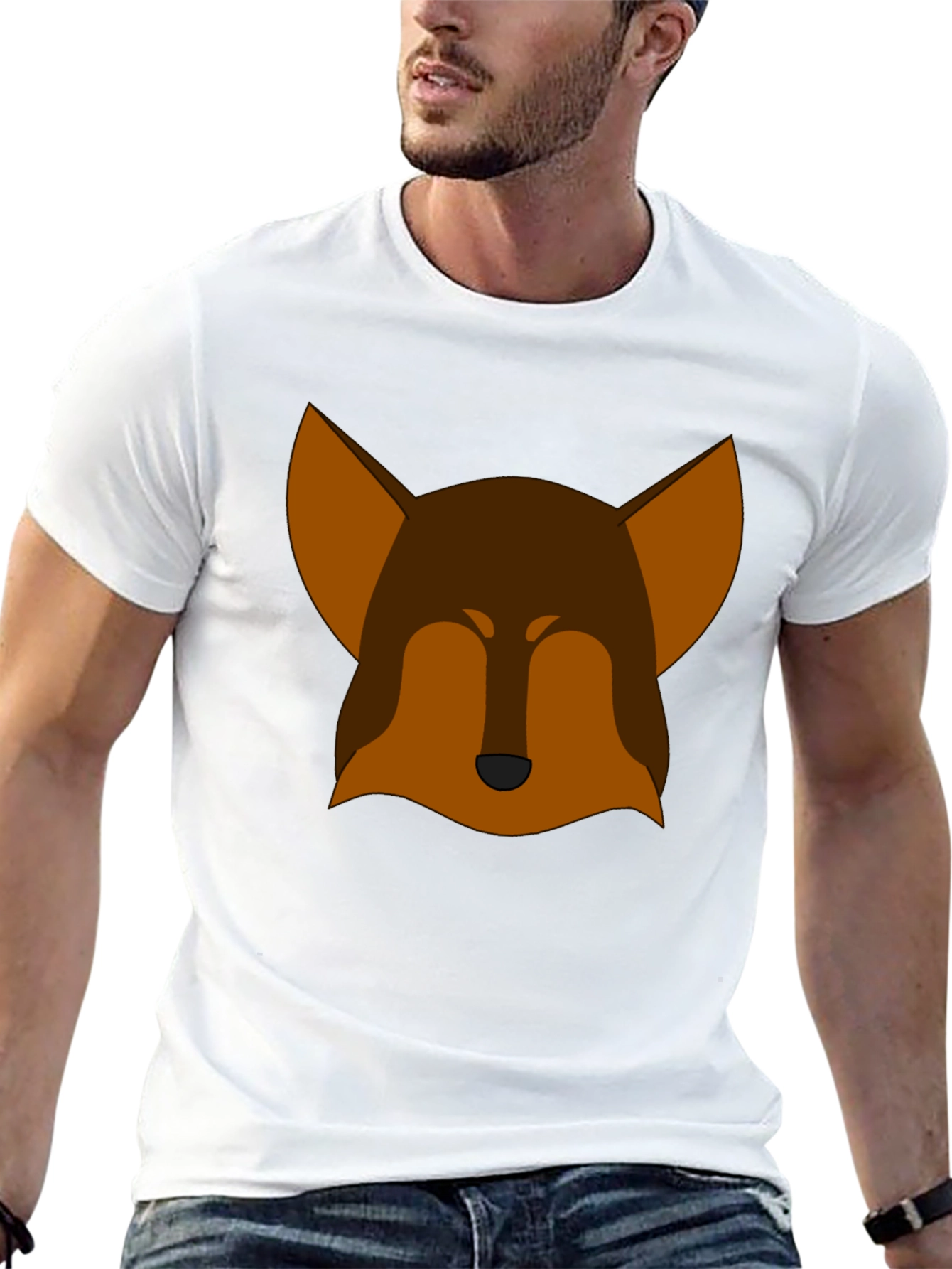 Modern Fox Graphic Tee - Casual Style