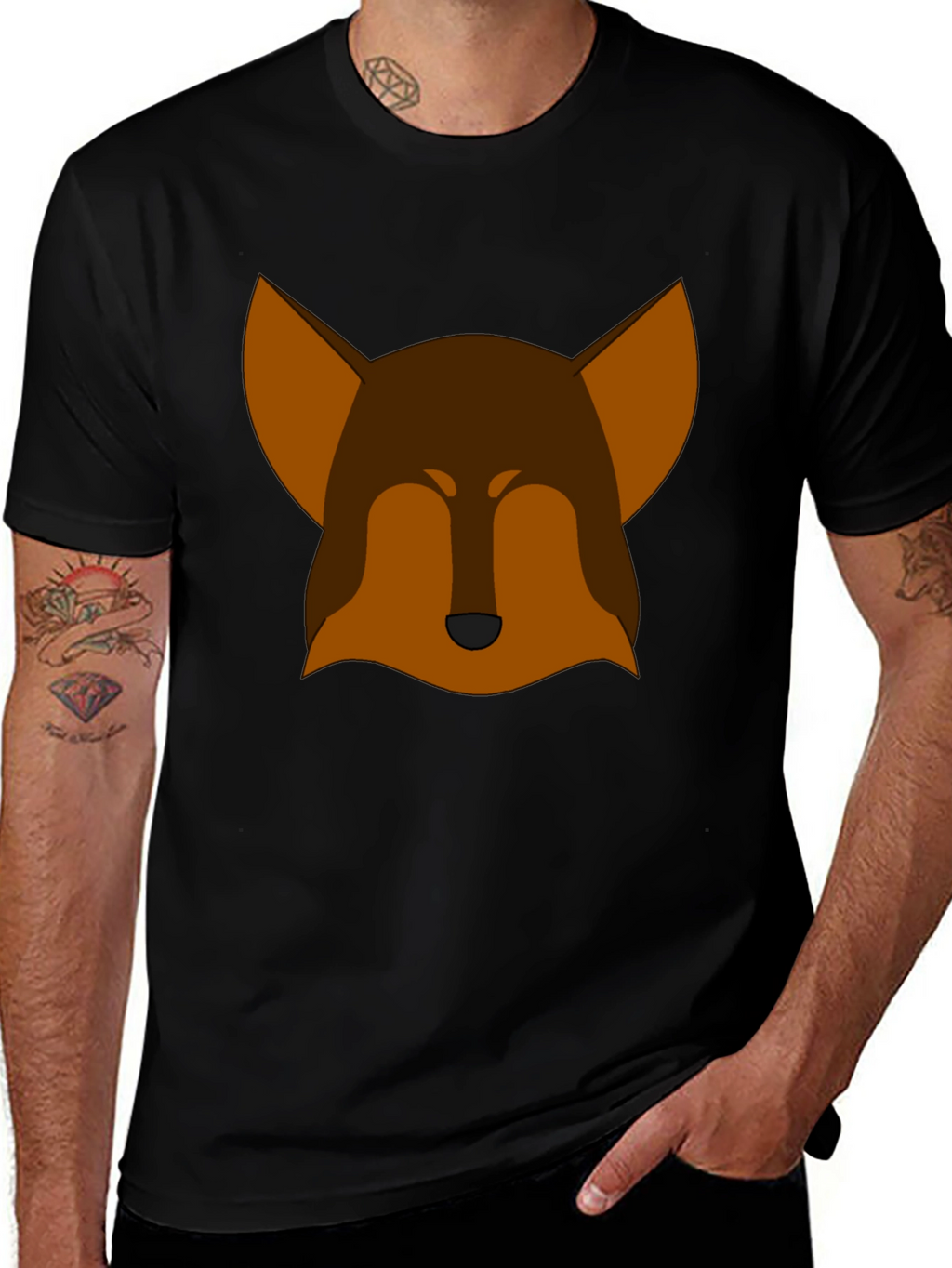 Modern Fox Graphic Tee - Casual Style