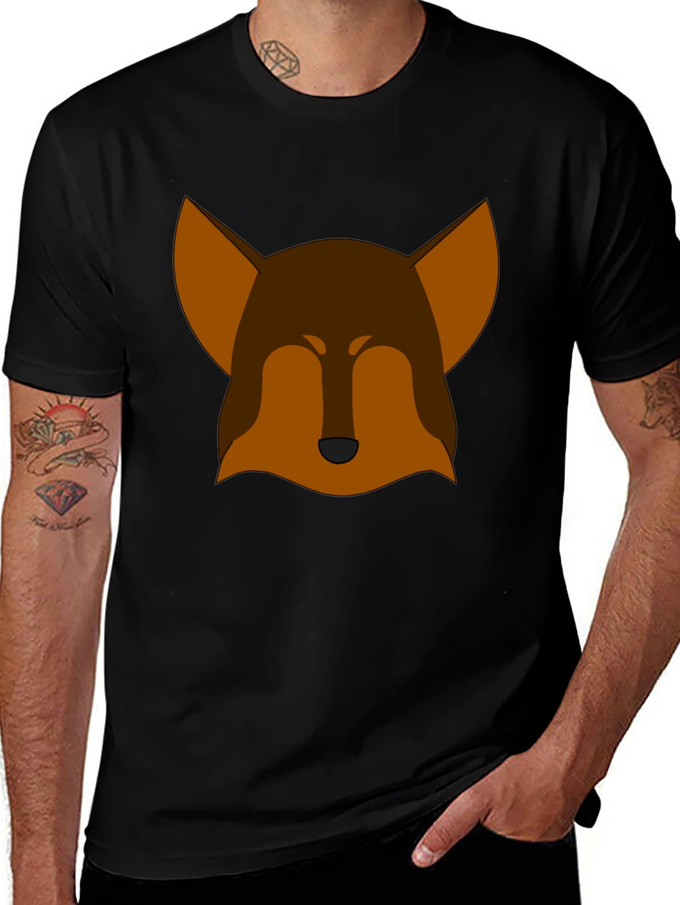Modern Fox Graphic Tee - Casual Style