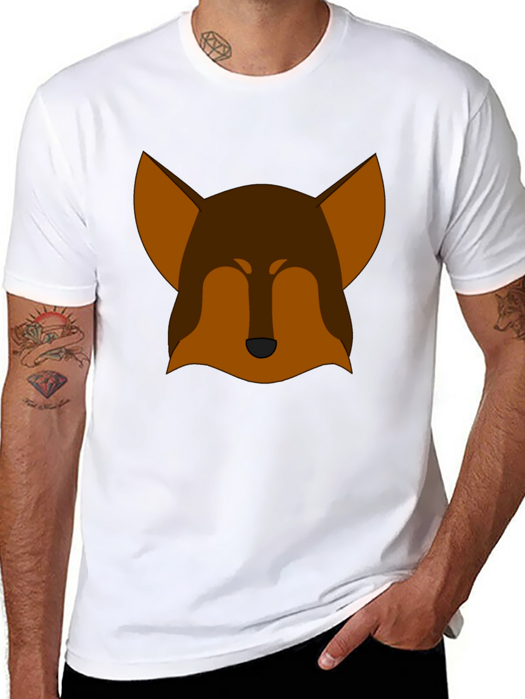 Modern Fox Graphic Tee - Casual Style