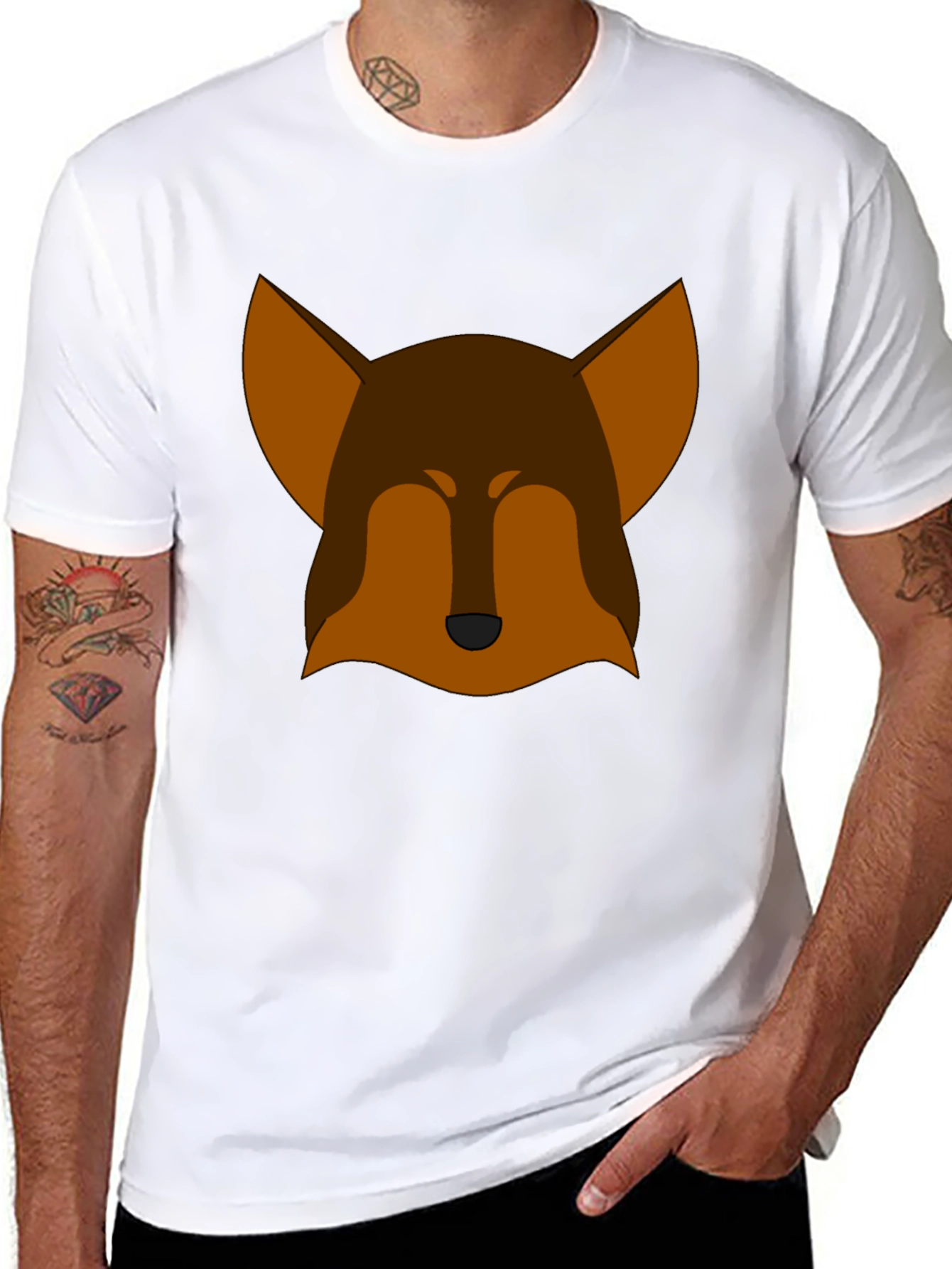 Modern Fox Graphic Tee - Casual Style