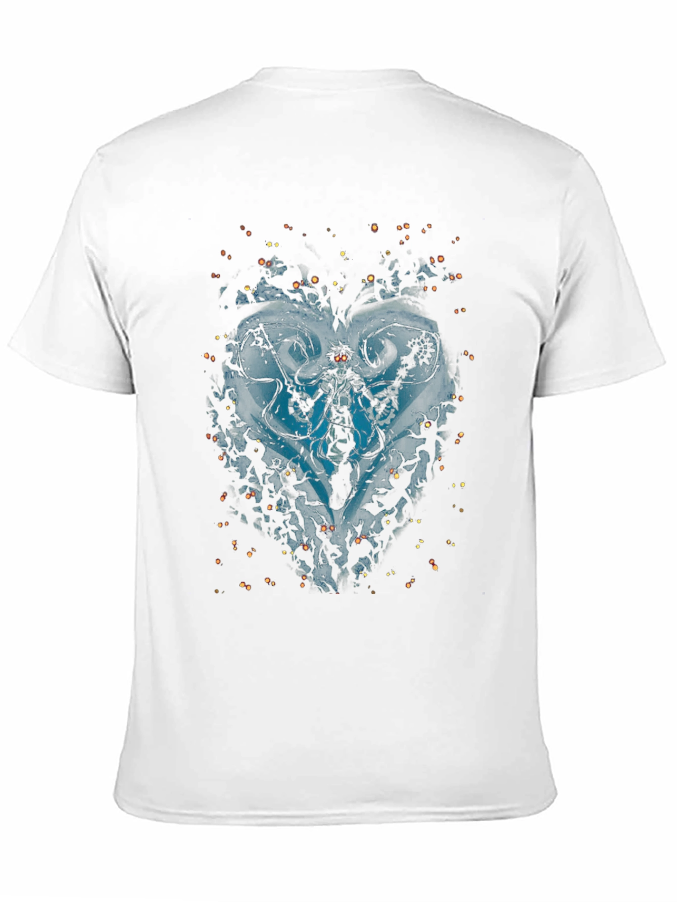 Mens Black Graphic Print T-Shirt
