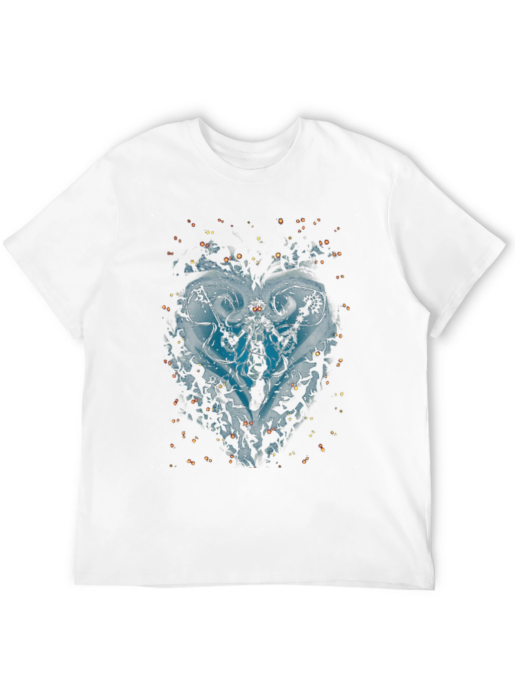 Mens Black Graphic Print T-Shirt