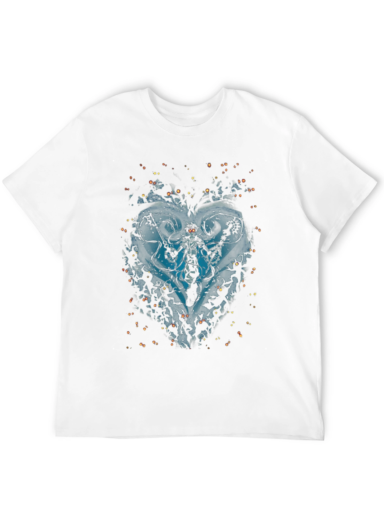 Mens Black Graphic Print T-Shirt