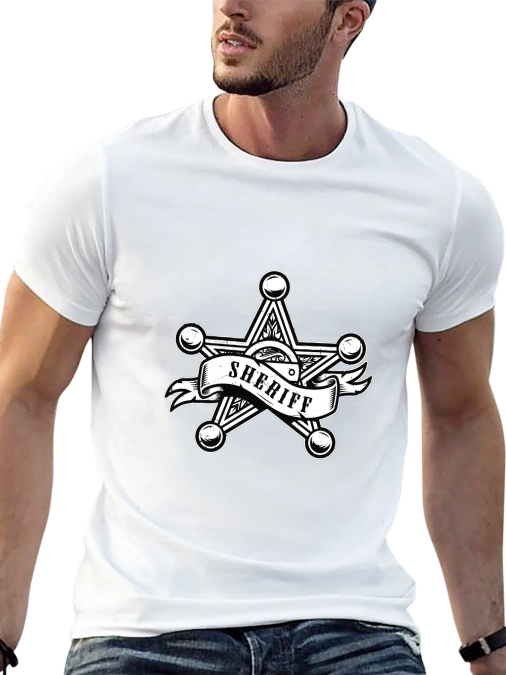 Sheriff Star T-Shirt - Western Style Tee