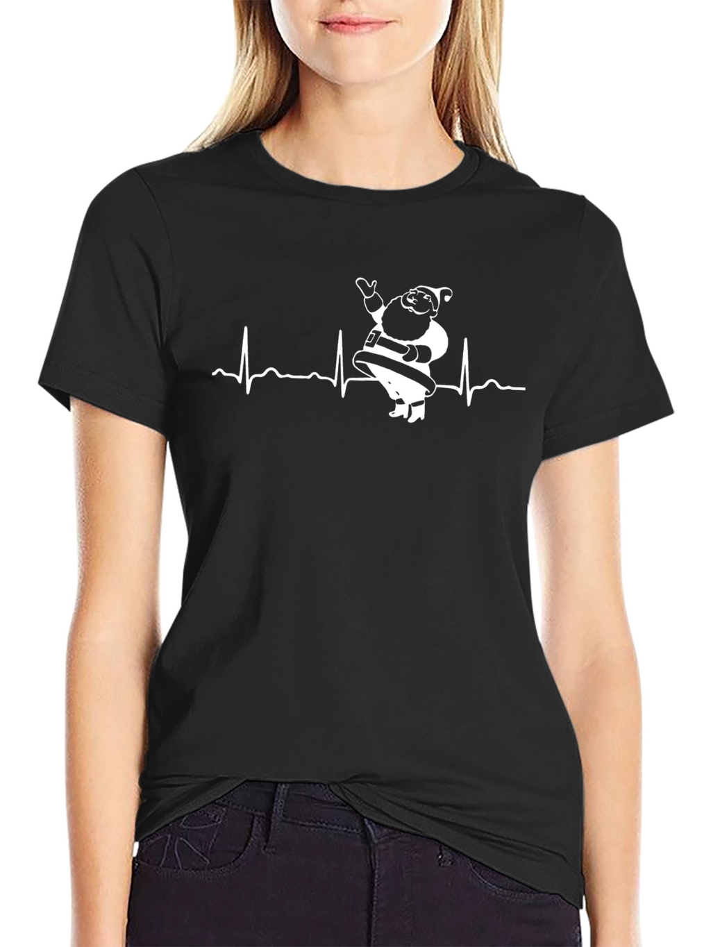 Santa Claus Heartbeat T-Shirt
