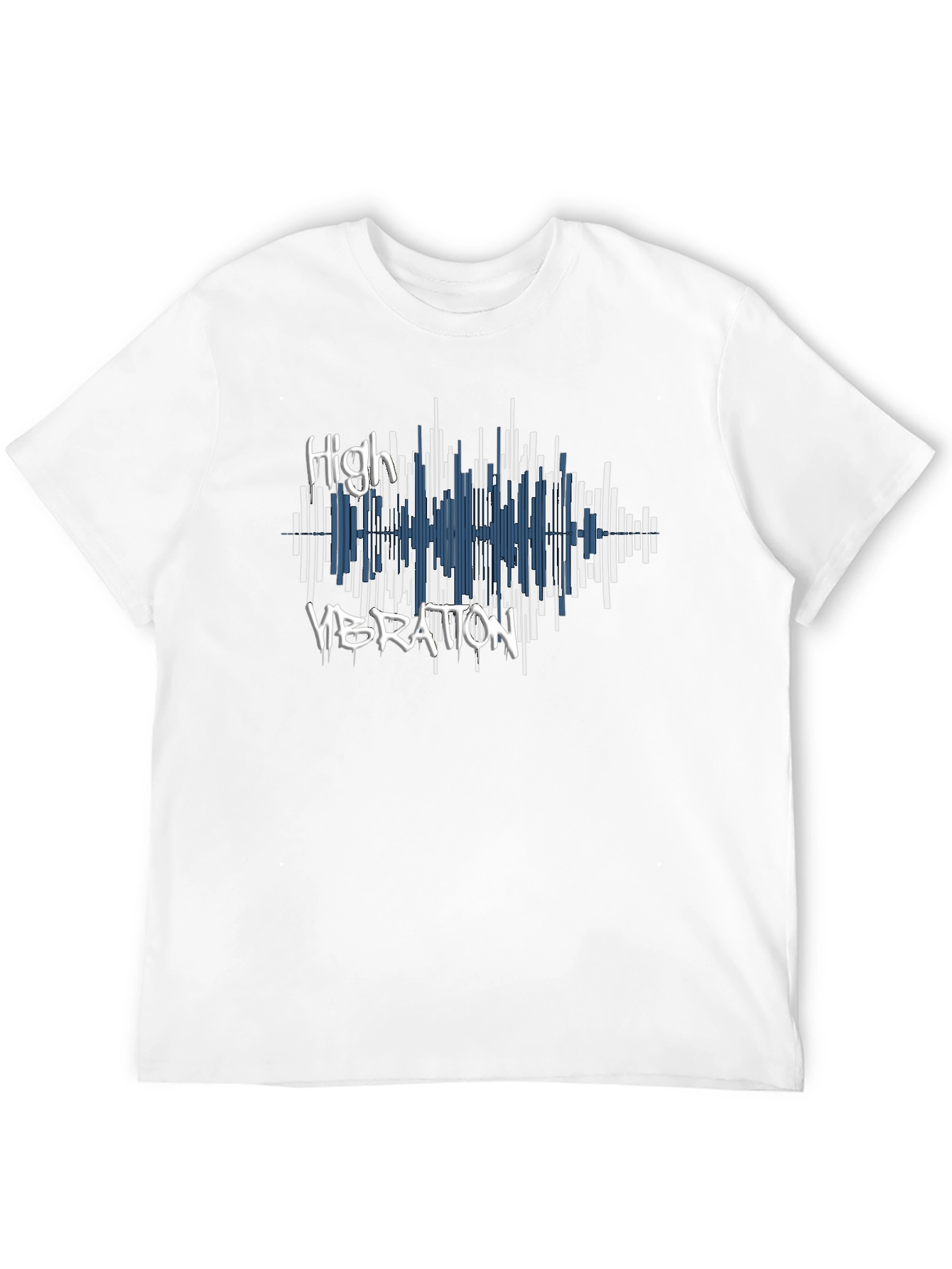 High Vibration Graphic Tee - Black Cotton T-Shirt