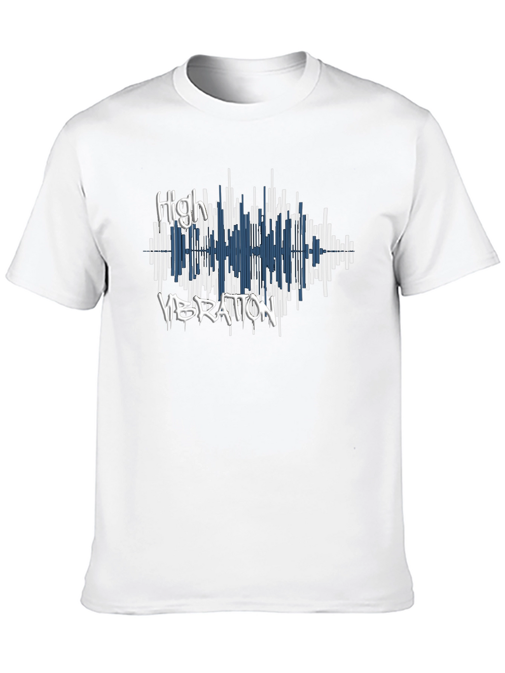 High Vibration Graphic Tee - Black Cotton T-Shirt