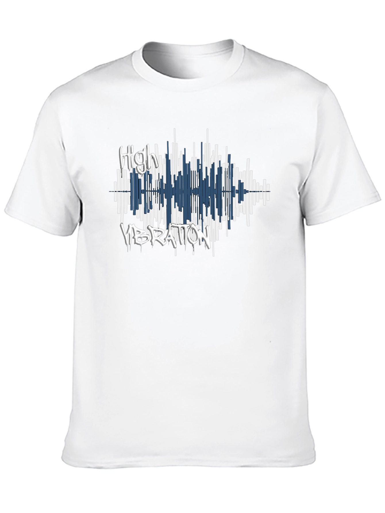 High Vibration Graphic Tee - Black Cotton T-Shirt