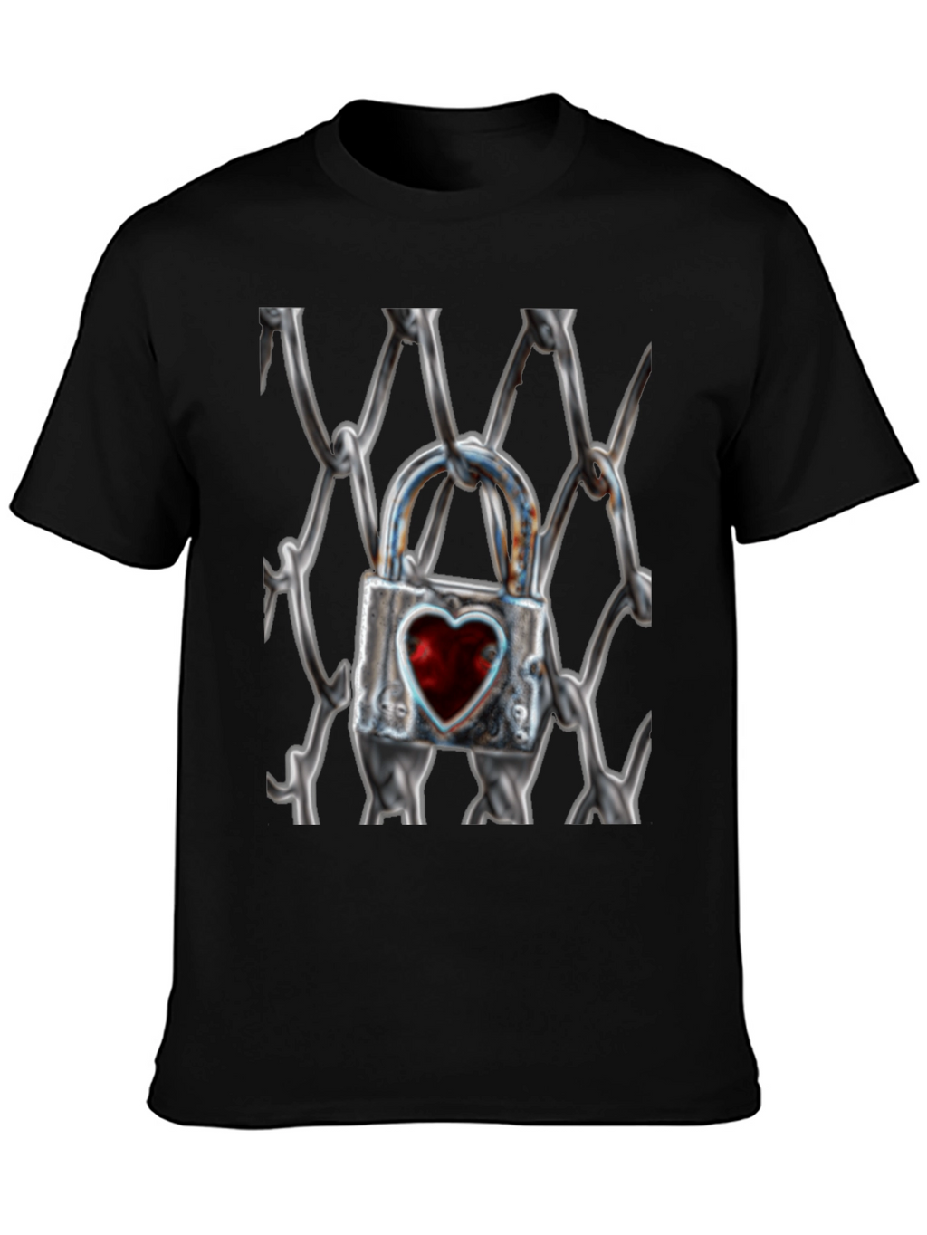 Heart Lock on Chains T-Shirt
