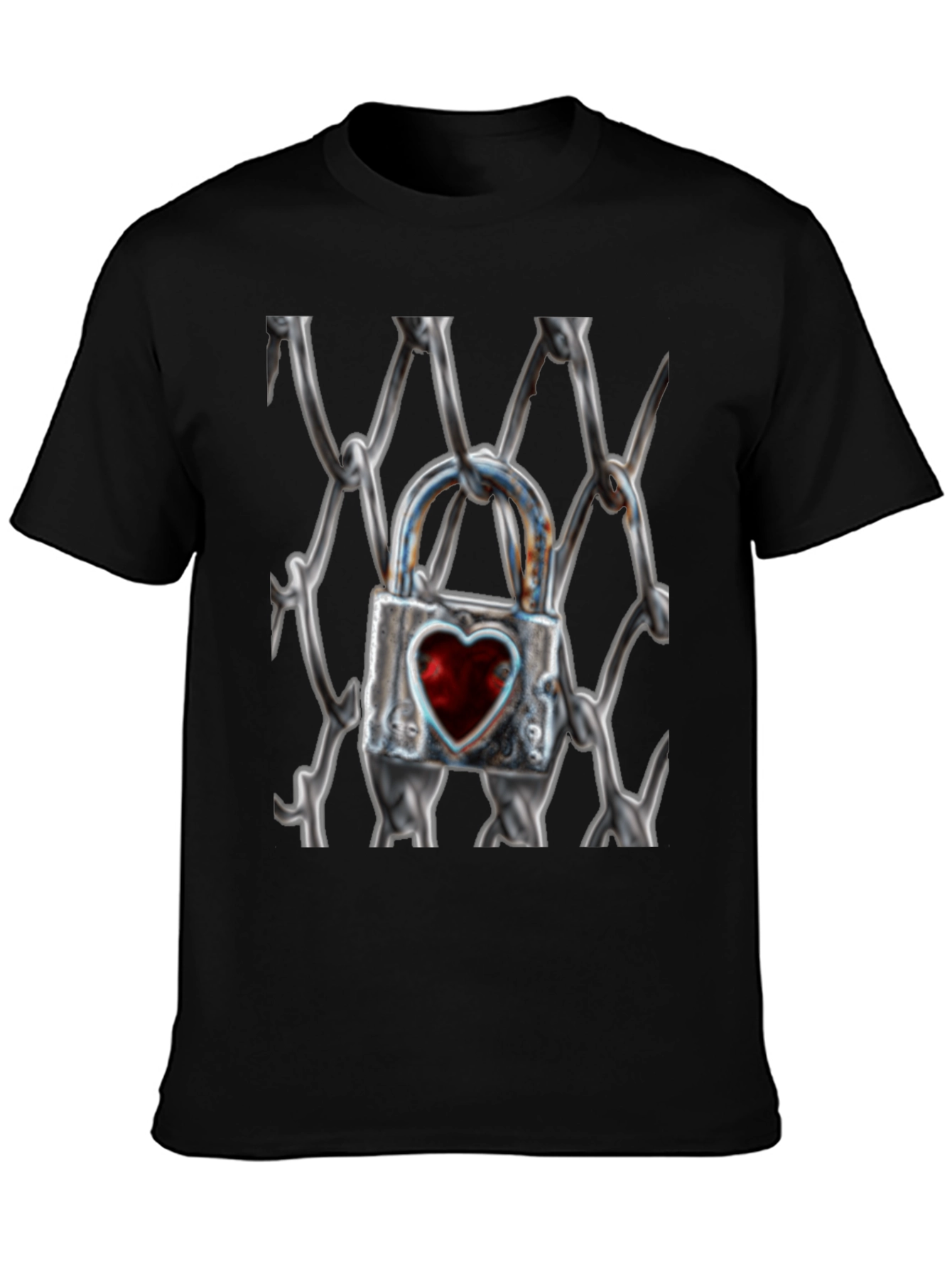 Heart Lock on Chains T-Shirt