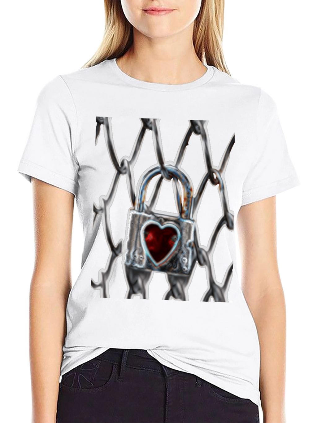 Heart Lock on Chains T-Shirt