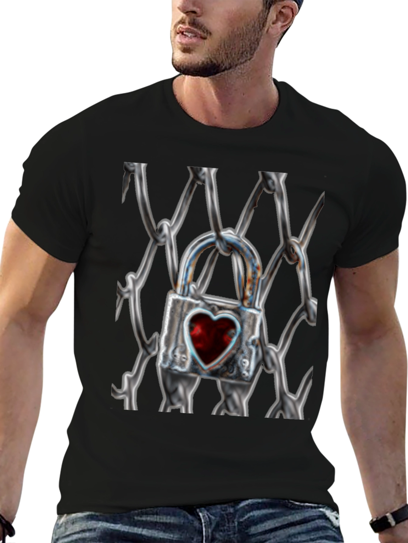 Heart Lock on Chains T-Shirt
