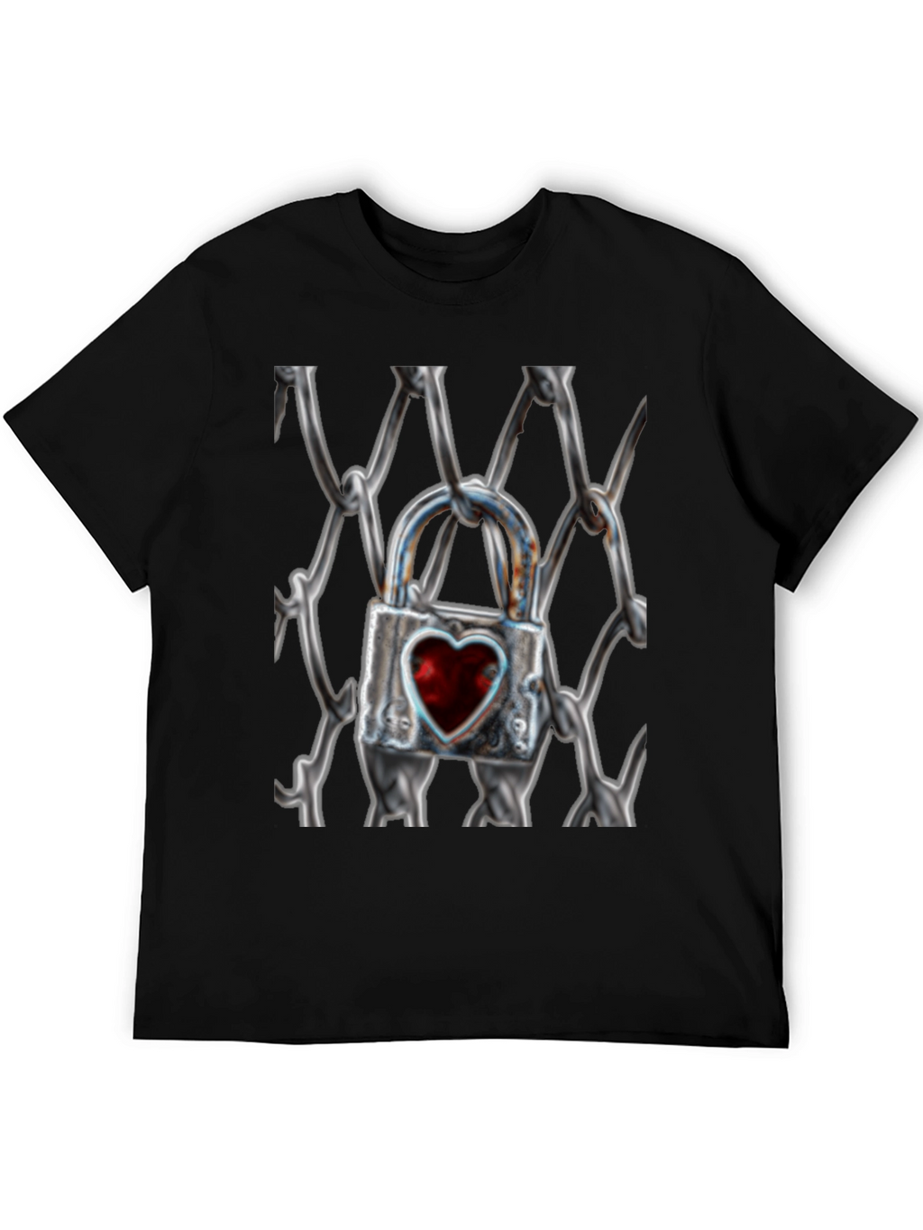 Heart Lock on Chains T-Shirt