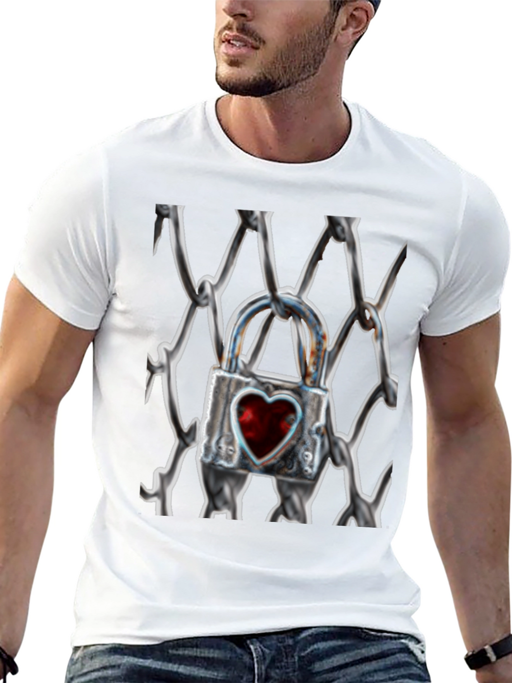 Heart Lock on Chains T-Shirt