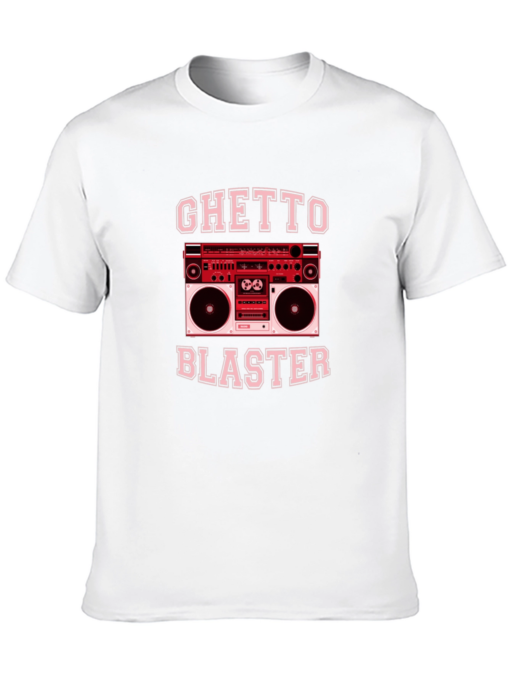 Ghetto Blaster Retro Boombox Graphic T-Shirt