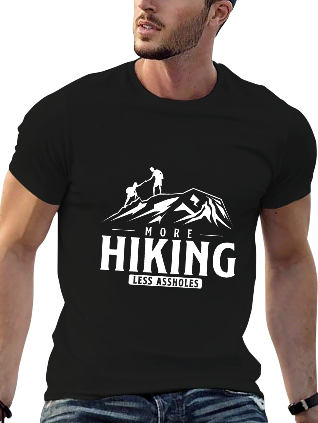 More Hiking Less A**holes T-Shirt