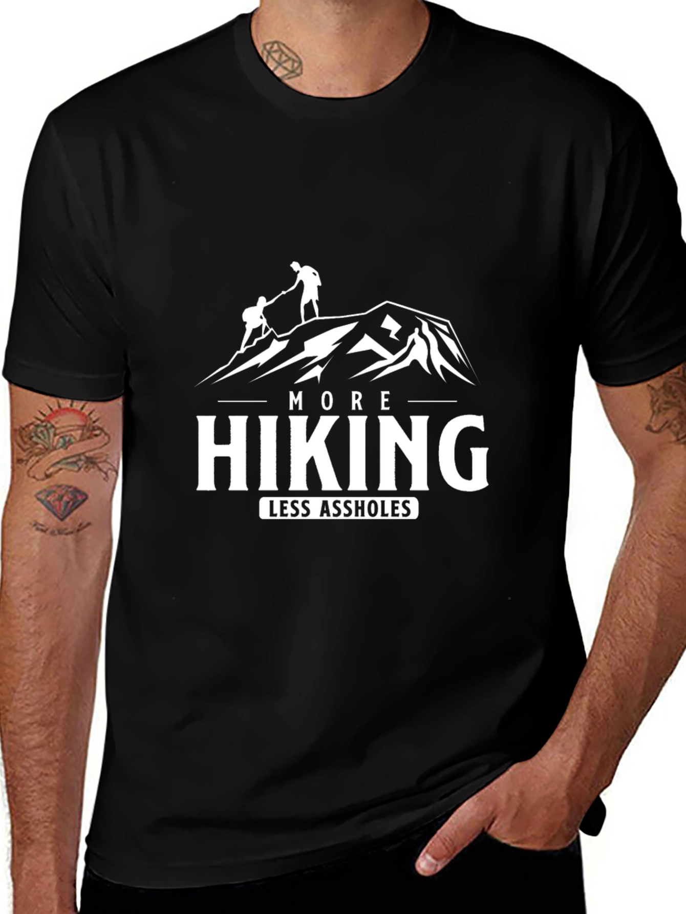 More Hiking Less A**holes T-Shirt