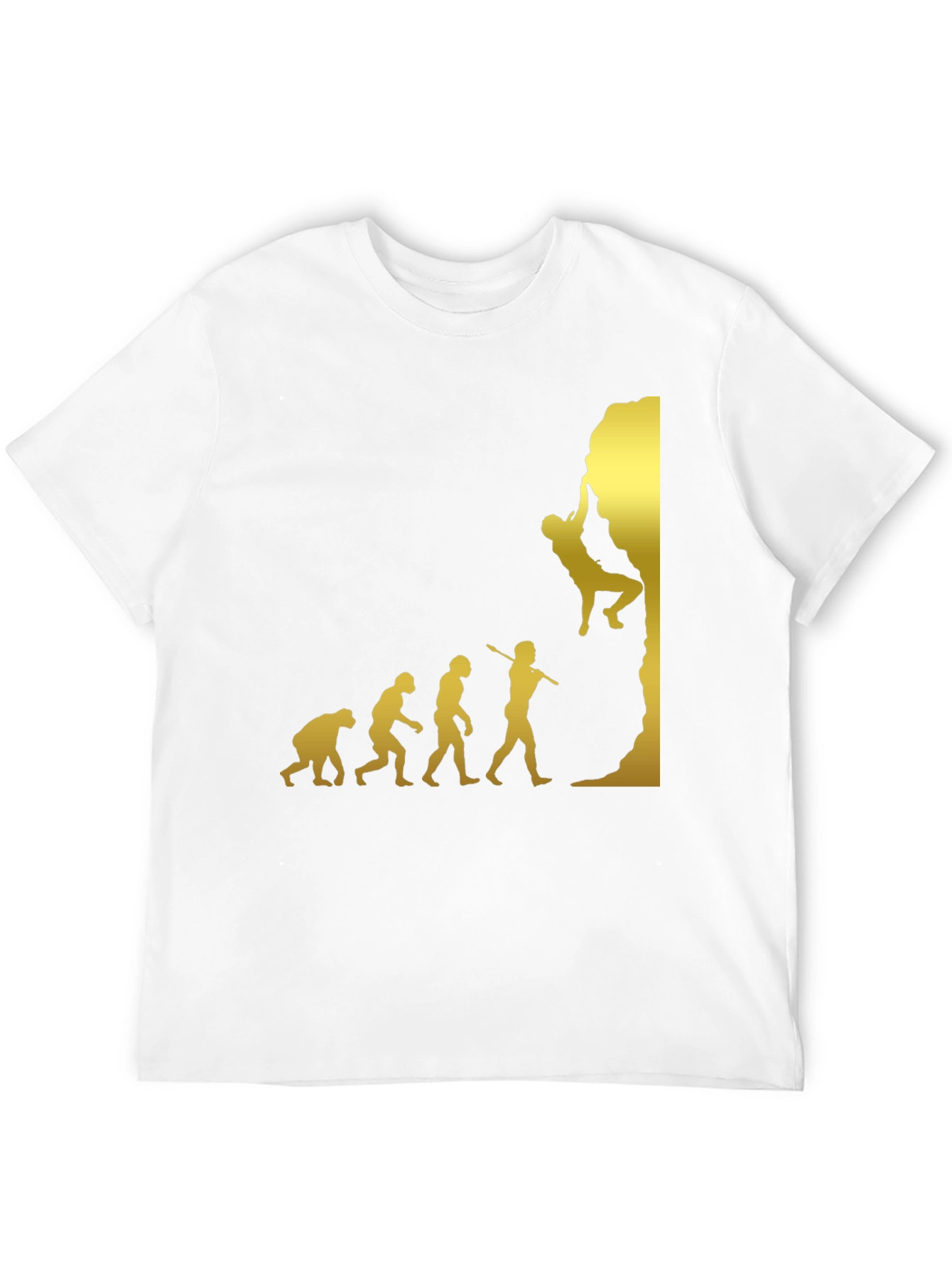 Climbing Evolution T-Shirt - Black Graphic Tee