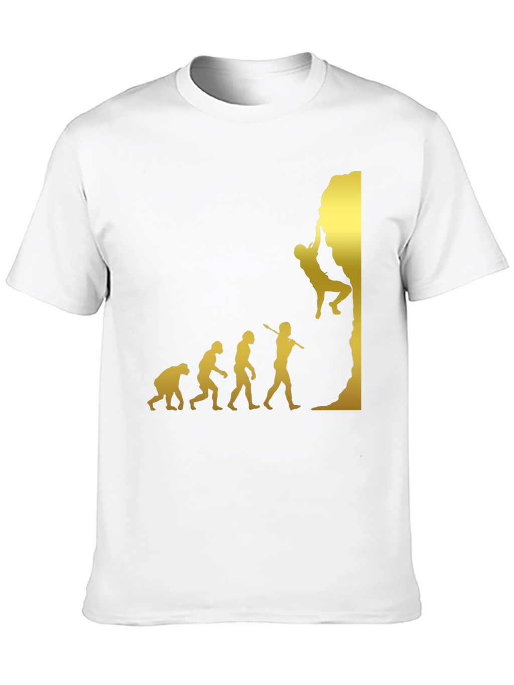 Climbing Evolution T-Shirt - Black Graphic Tee