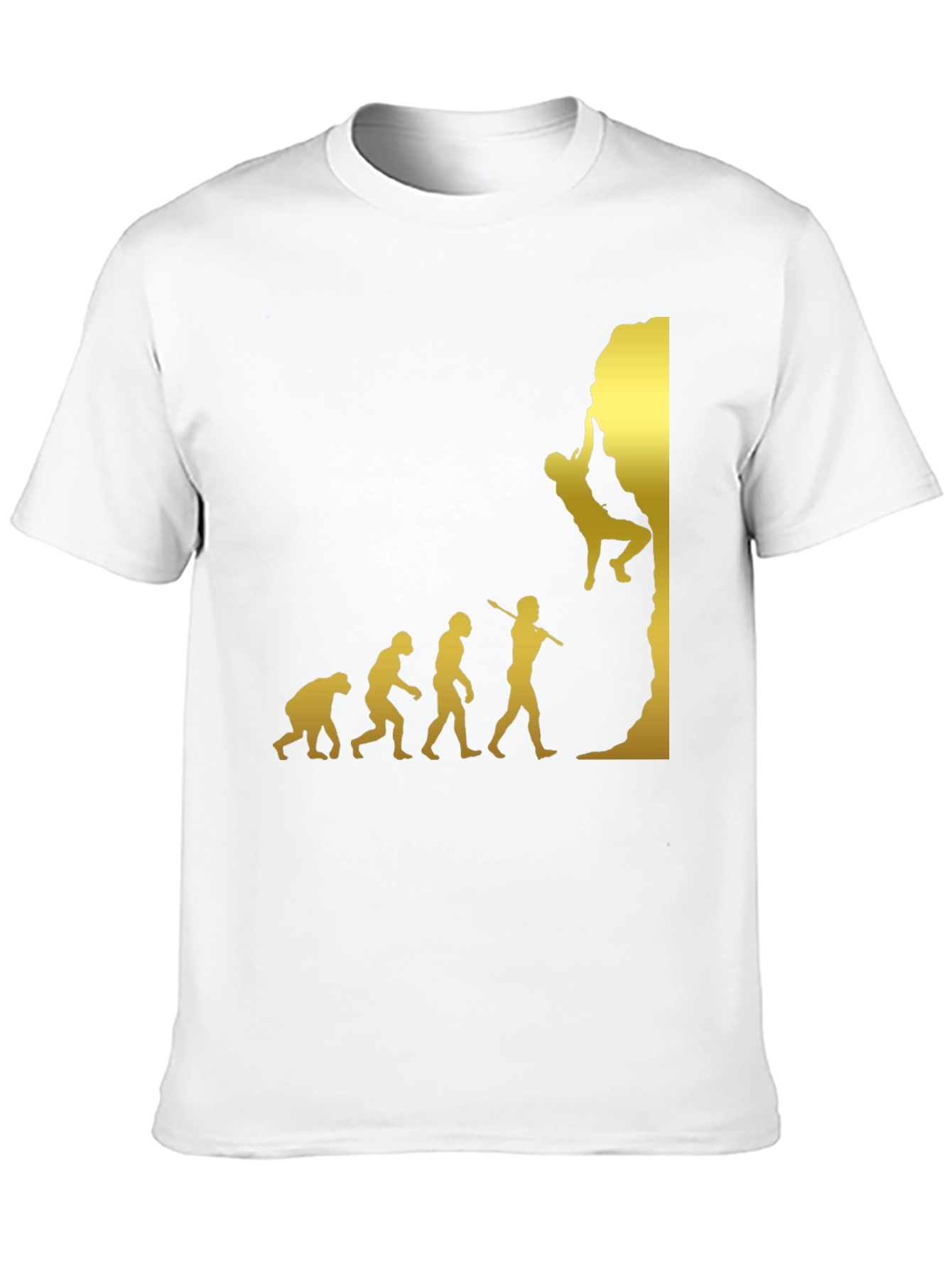 Climbing Evolution T-Shirt - Black Graphic Tee