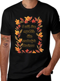 Autumn Floral Graphic Tee - Live Your Life