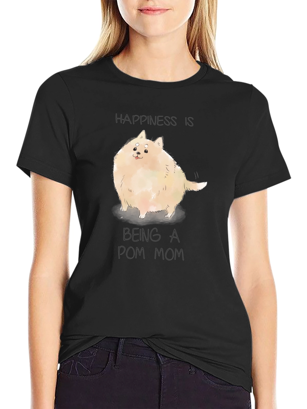 Happiness Pom Mom T-Shirt