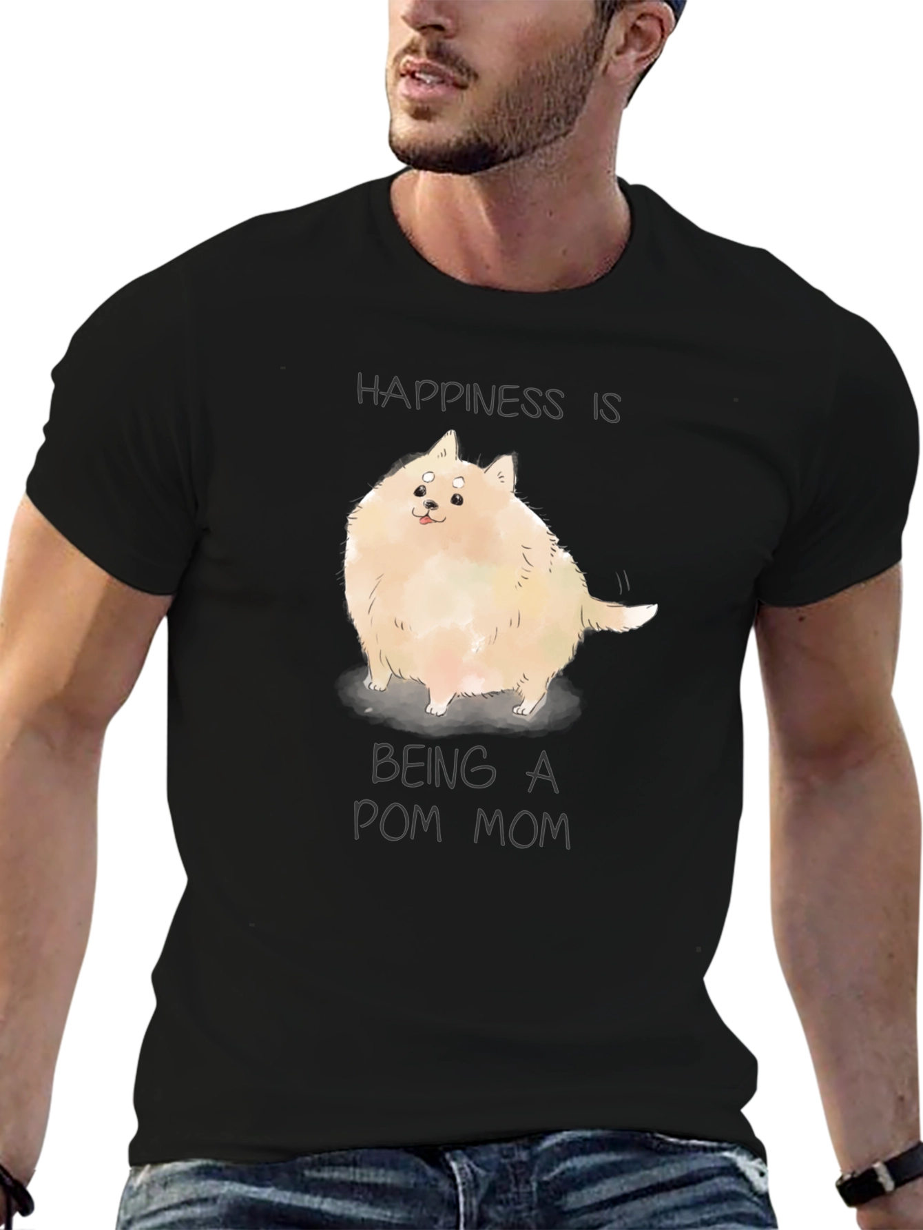 Happiness Pom Mom T-Shirt
