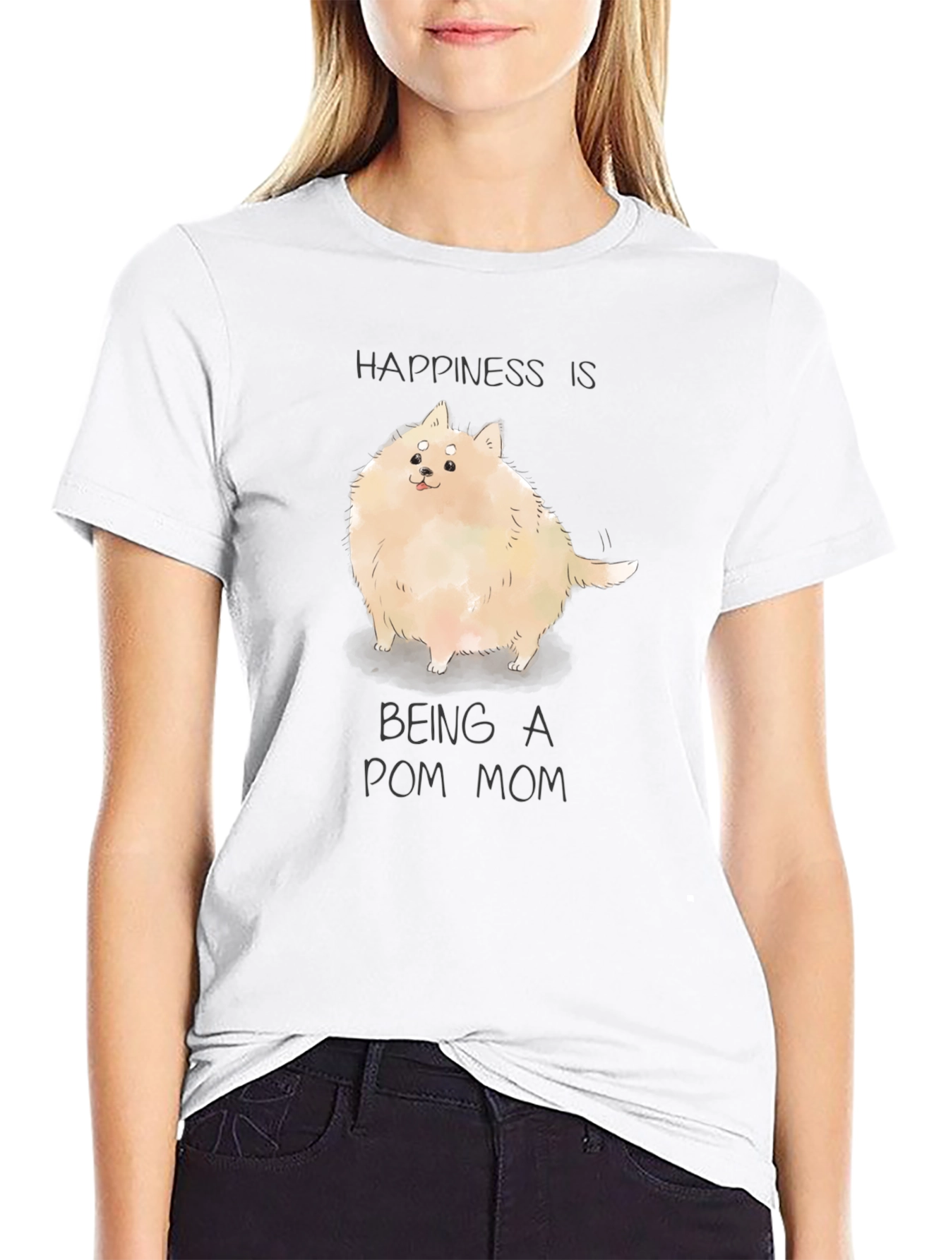 Happiness Pom Mom T-Shirt