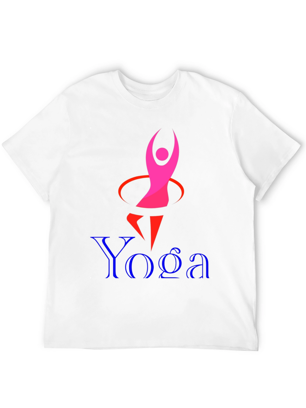 Yoga Graphic Print Black T-Shirt