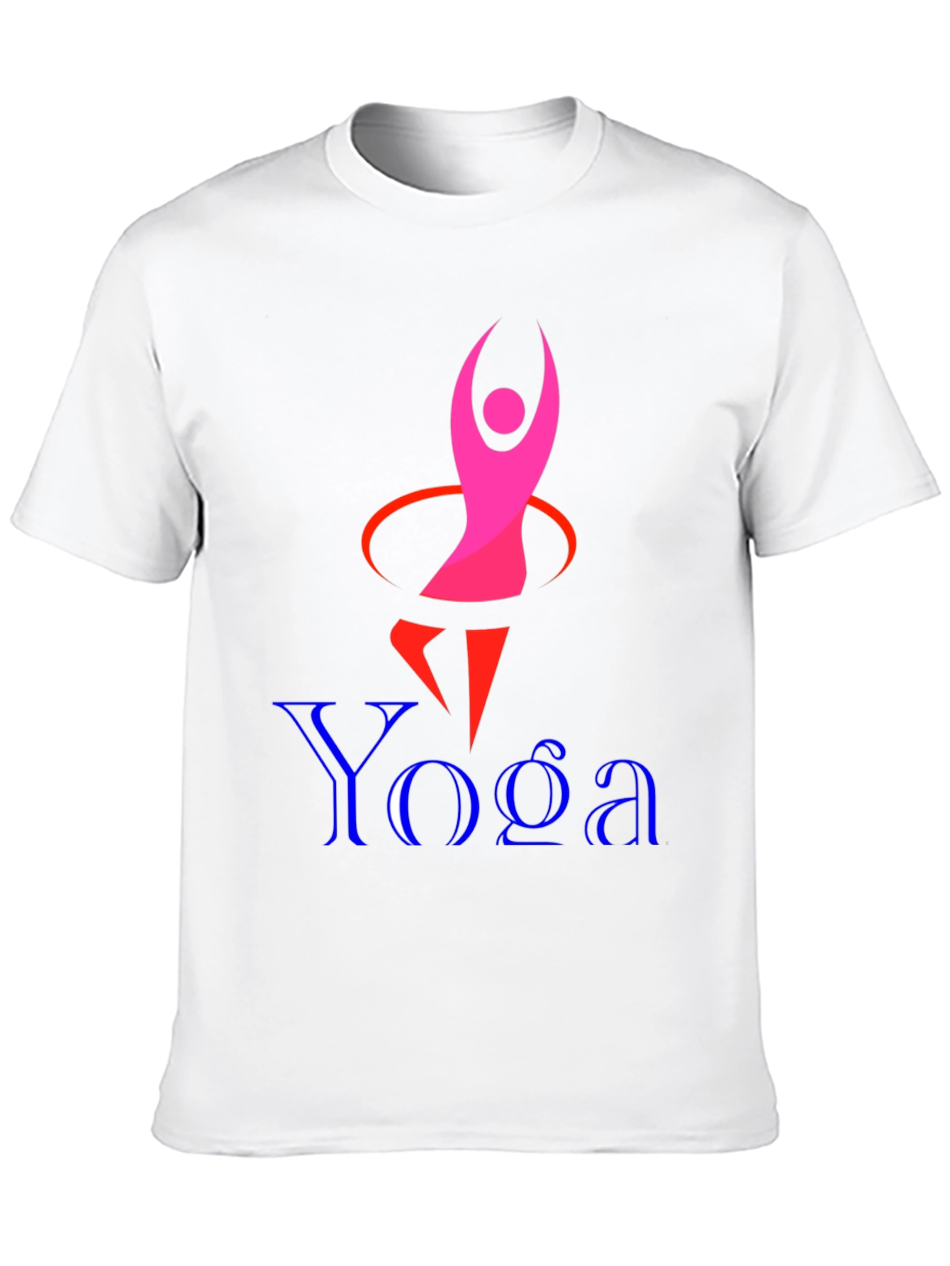 Yoga Graphic Print Black T-Shirt
