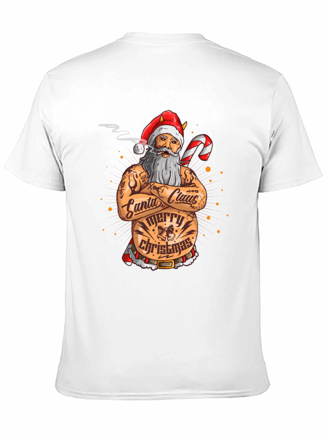 Tattooed Santa Claus Christmas T-Shirt