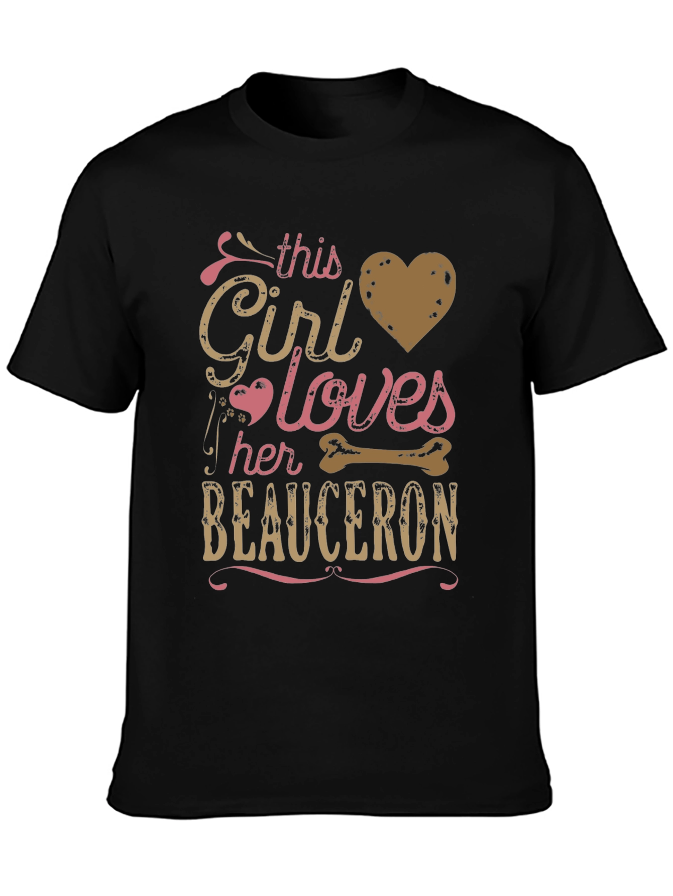 This Girl Loves Beauceron T-Shirt Dog Lover Tee