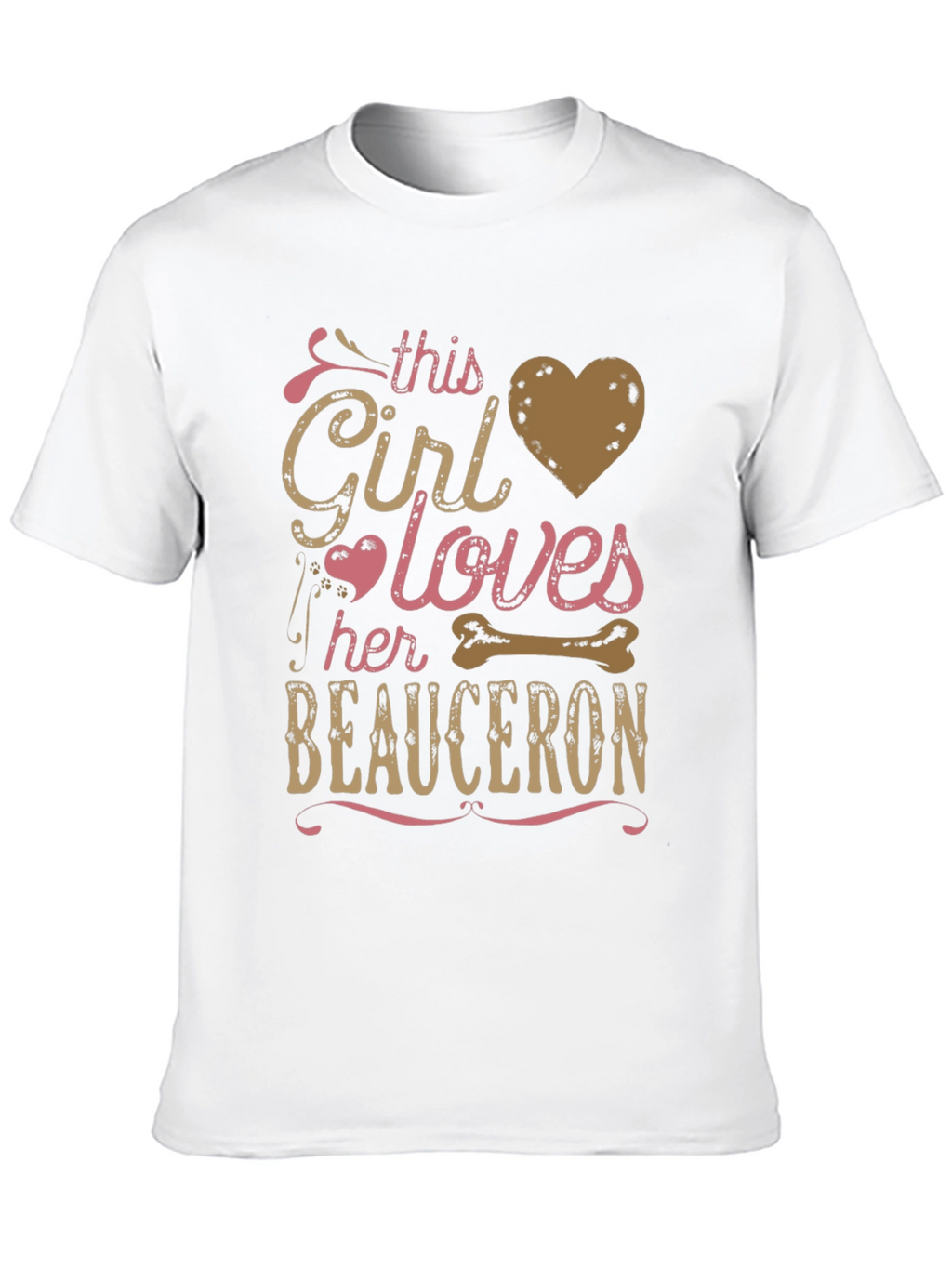 This Girl Loves Beauceron T-Shirt Dog Lover Tee