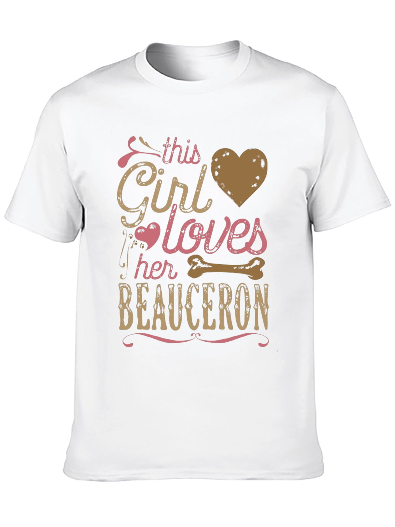This Girl Loves Beauceron T-Shirt Dog Lover Tee