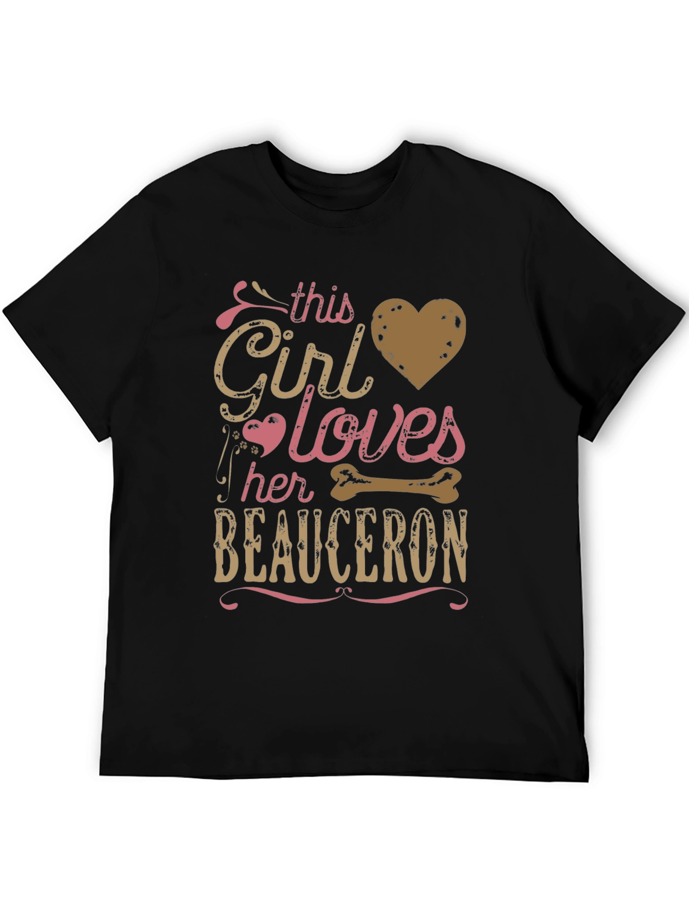 This Girl Loves Beauceron T-Shirt Dog Lover Tee