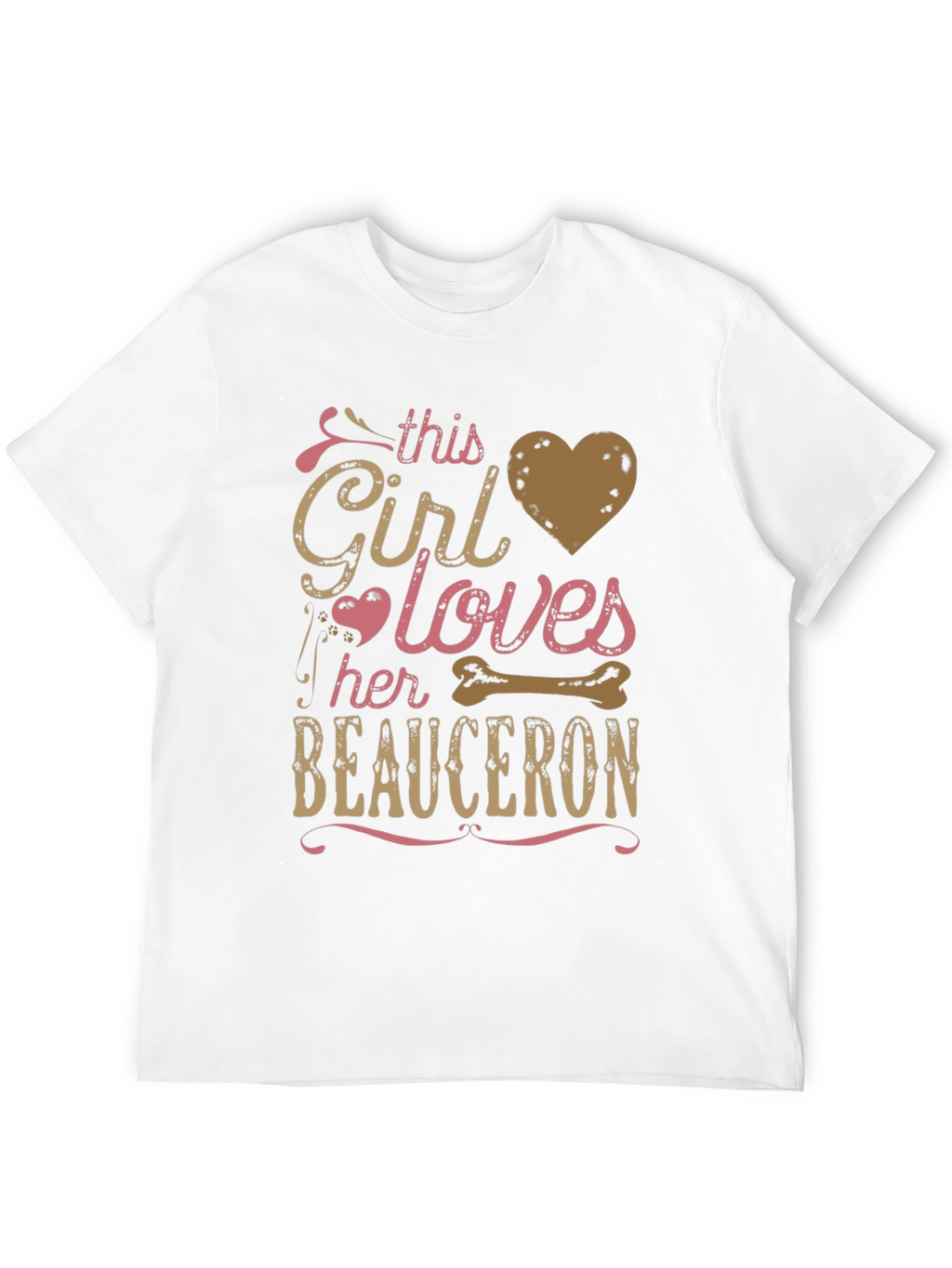 This Girl Loves Beauceron T-Shirt Dog Lover Tee