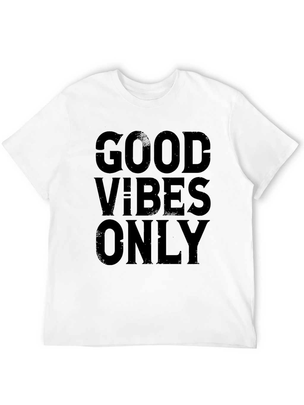Good Vibes Only Black Graphic Tee Shirt